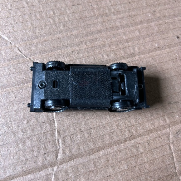 Vintage matchbox black car race car hot wheels hot rod Velcro on bottom - Picture 7 of 8
